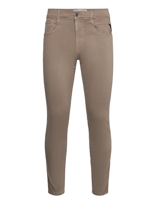 Anbass Trousers Slim Hyperflex Colour Xlite Replay Beige