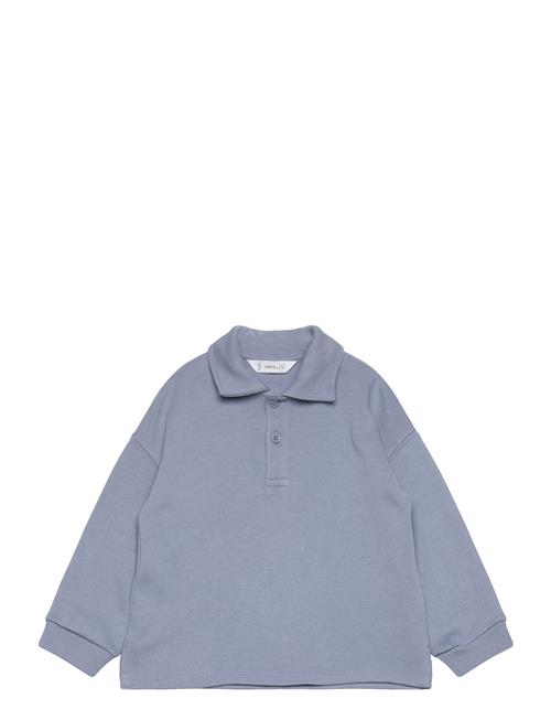 Mango Polo-Neck Sweatshirt Mango Blue