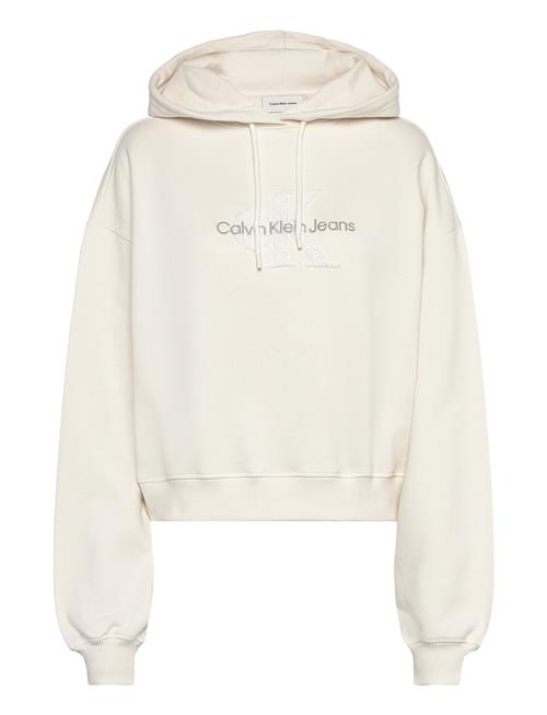 Chenille Monologo Hoodie Calvin Klein Jeans Cream