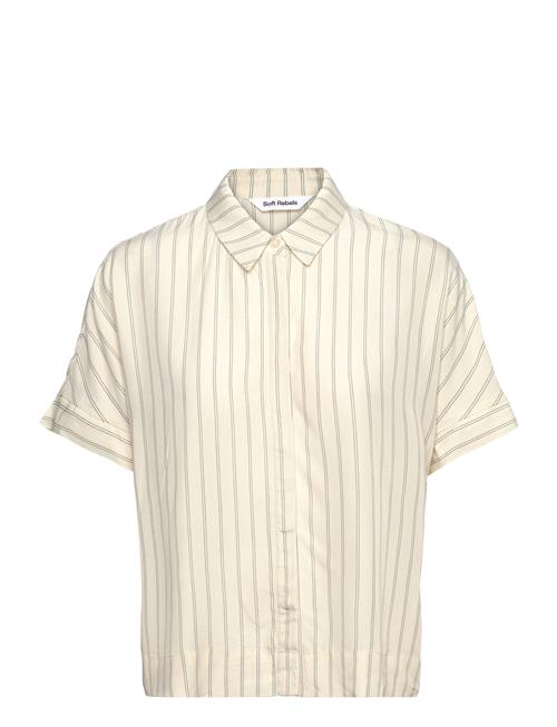 Soft Rebels Srmargot Freedom Striped Ss Shirt Soft Rebels Yellow