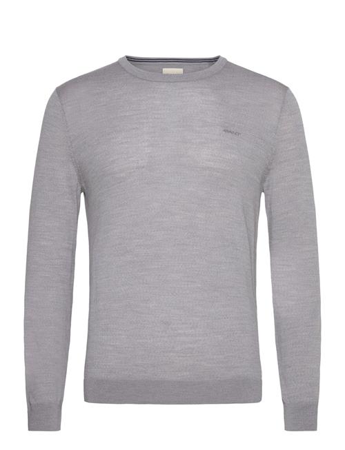 GANT Extrafine Merino Wool C-Neck GANT Grey