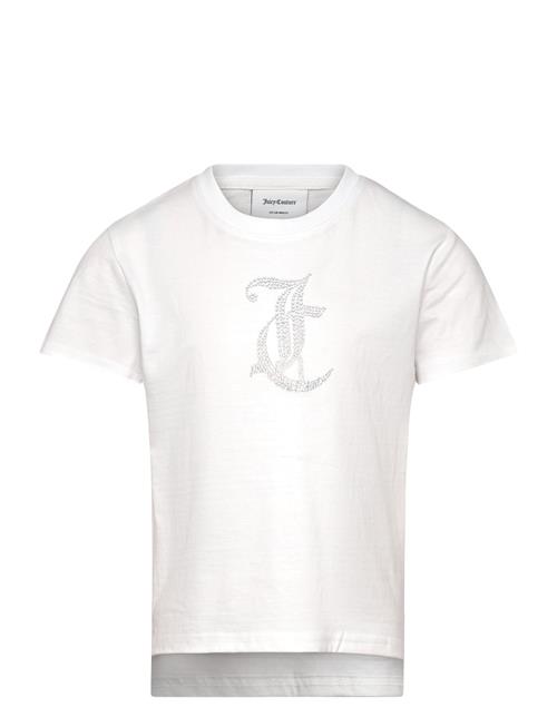 Juicy Couture Tonal Diamante Tee Juicy Couture White