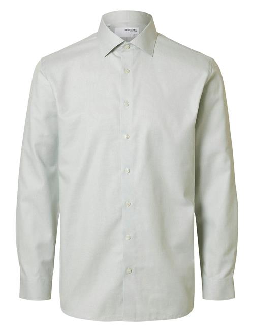 Slhslim-Ethan Shirt Ls Spread Noos Selected Green