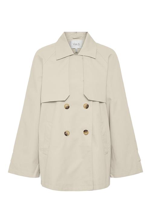 Se YAS Yasvenice Ls Trenchcoat Noos YAS Beige ved Booztlet