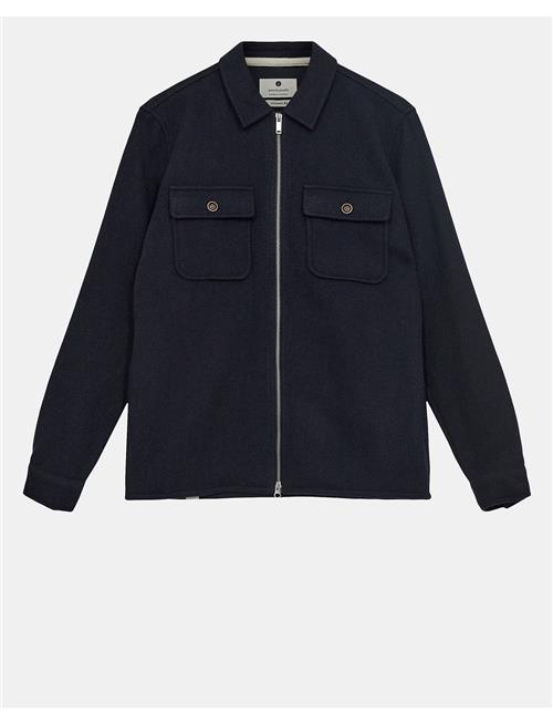 Akhanky Heavy Twill Overshirt Anerkjendt Navy