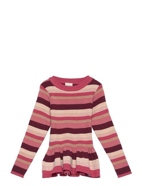 Minymo T-Shirt Ls Y/D Knit Minymo Pink