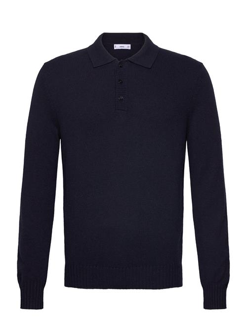 Mango Polo Collar Wool Sweater Mango Black