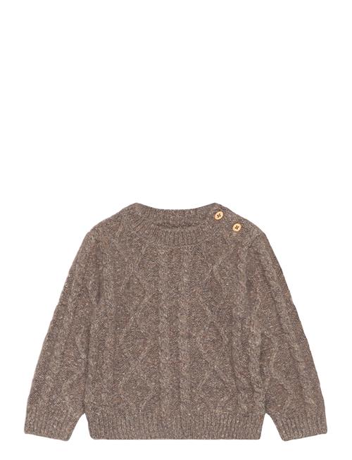 Mango Butt D Knit Braided Sweater Mango Brown