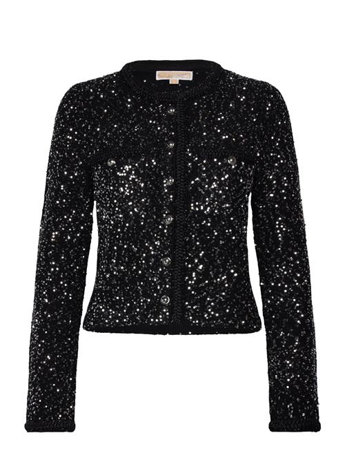 Michael Kors Sequin Pkt Snap Jkt Michael Kors Black