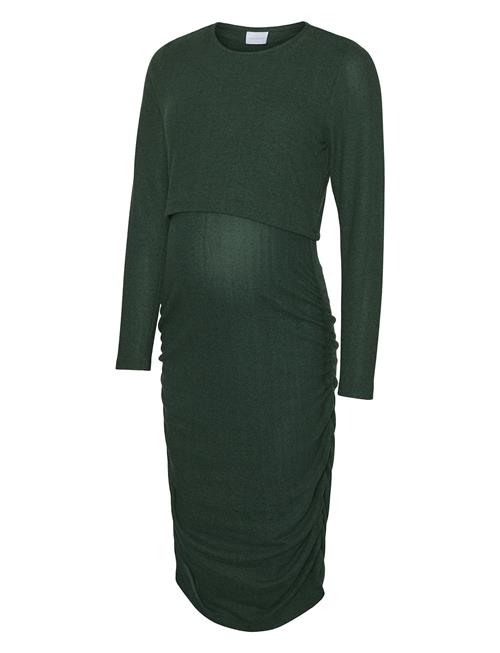 Mamalicious Mlmaja June Ls Jrs Midi Dress Mamalicious Green