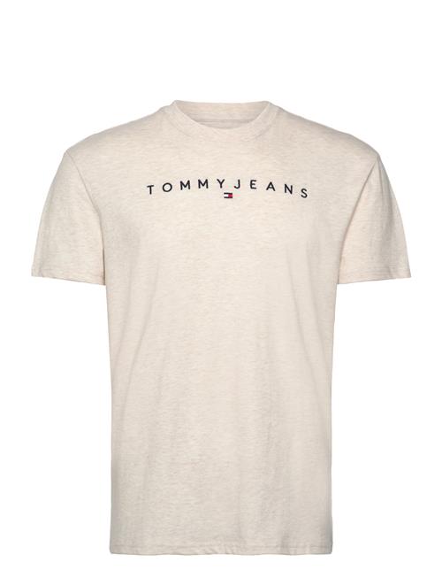 Tjm Reg Linear Logo Tee Ext Tommy Jeans Cream