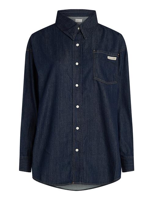 Calvin Klein Jeans Over D Ls Denim Shirt Calvin Klein Jeans Navy