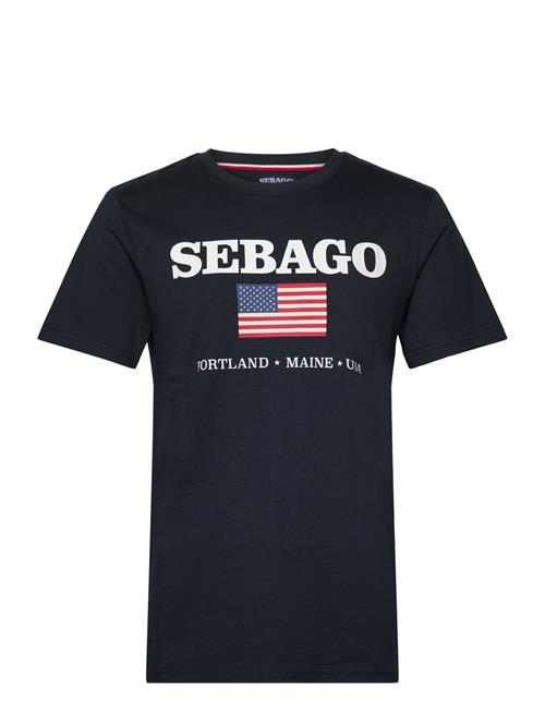 Sebago Sam Printed Tee Sebago Navy