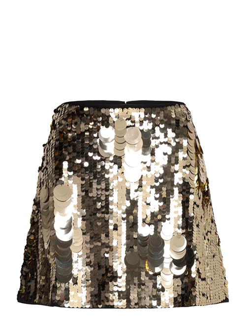 French Connection Elodie Sequin Mini Skirt French Connection Gold