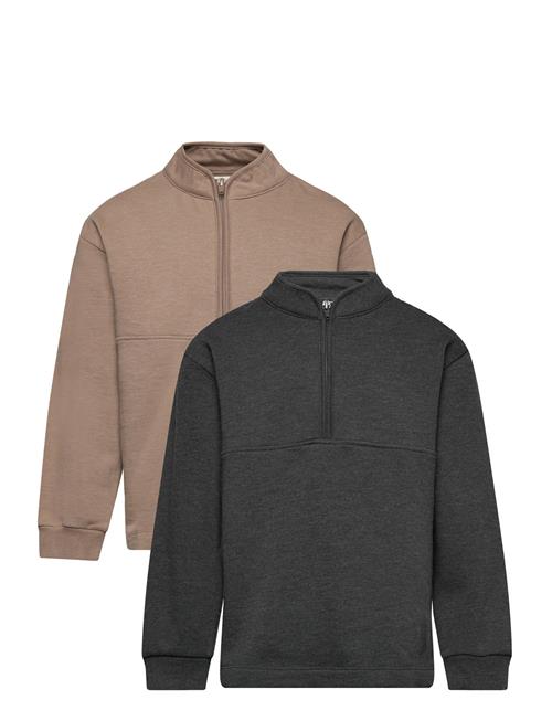 Sweatshirt W.zip Minymo Green