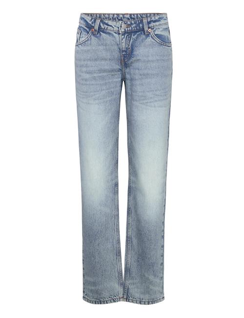 Monki Moop Low Waist Straight Jeans Monki Blue