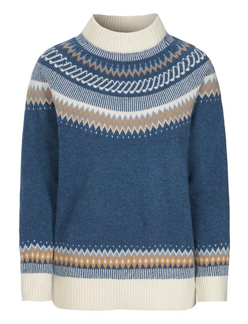 Newhouse Jennifer Fair Isle Sweater Newhouse Blue