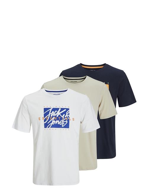 Jack & Jones Jjcolton Tee Ss Crew Neck 3Pk Mp Jack & J S White