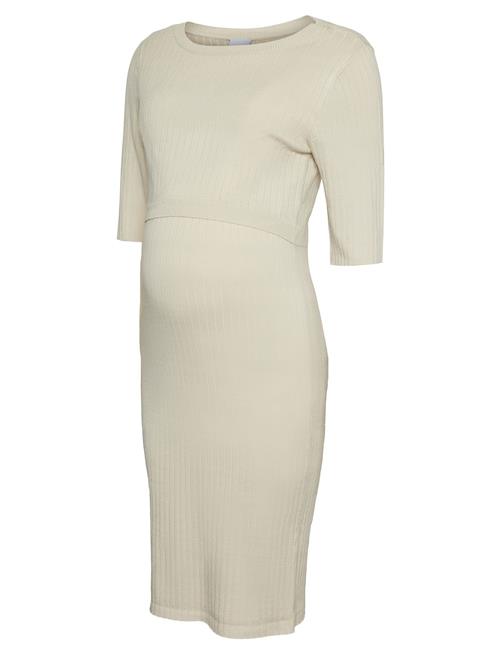 Mamalicious Mlnewsiv June Solid 2/4 Uk Knit Dress 2F Mamalicious Cream