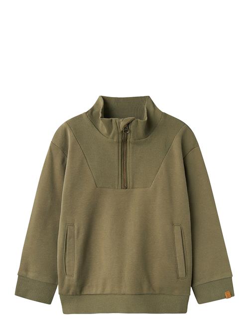 Lil'Atelier Nmmilondon Rio Ls Half Zip Sweat Lil Lil'Atelier Khaki