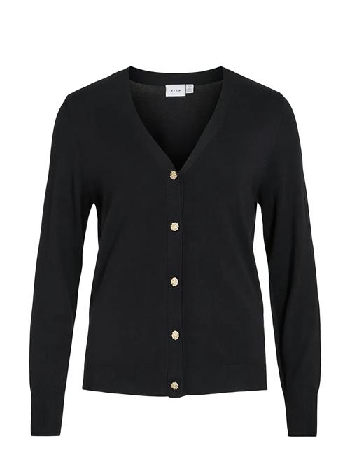 Vila Viwennie V-Neck L/S Knit Cardigan Vila Black