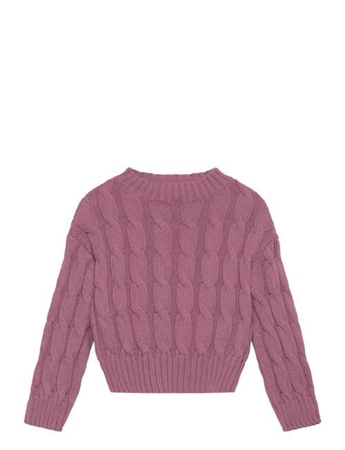 Braided Knitted Sweater Mango Pink