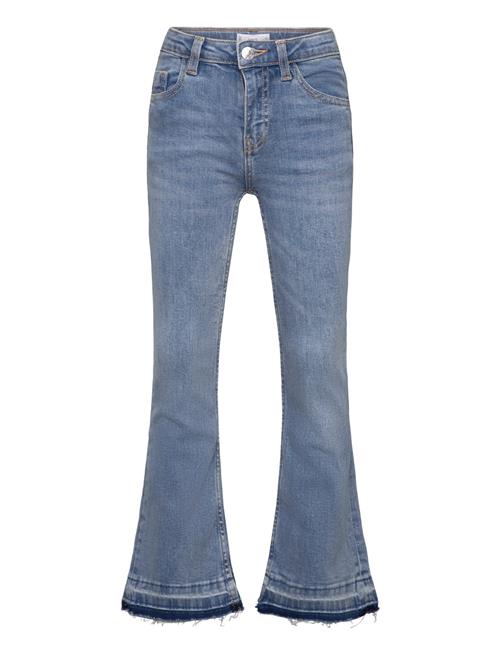 Frayed Low-Rise Skinny Jeans Mango Blue