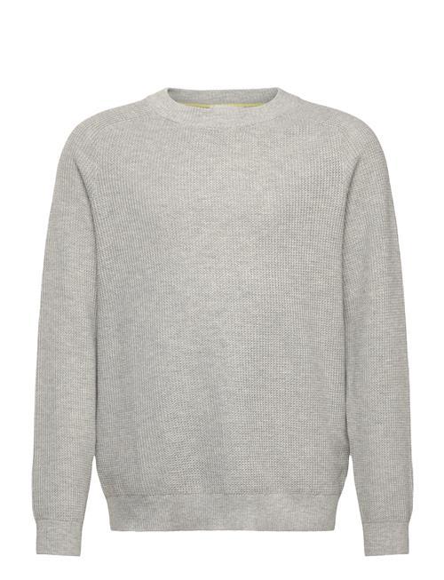 Mango Knitted Cotton Sweater Mango Grey