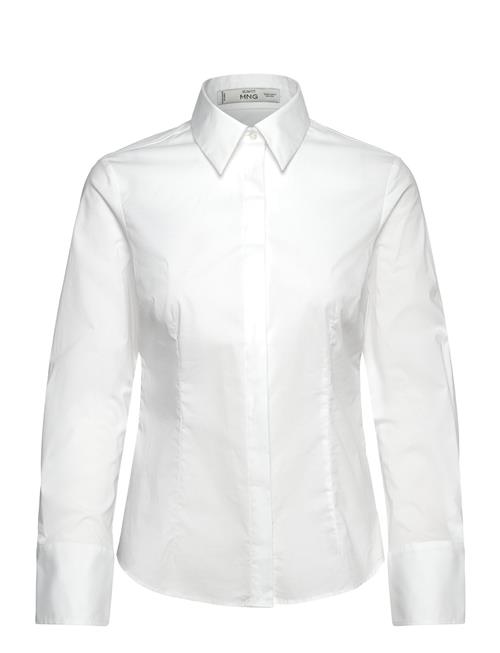 Fitted Cotton Shirt Mango White