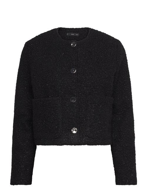 Mango Shiny Bouclé Jacket Mango Black