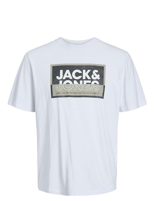 Jack & Jones Jcologan Tee Ss Crew Neck Sn Mni Jack & J S White