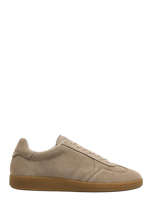 Selected Homme Slhfinley Suede Sneaker Selected Homme Beige