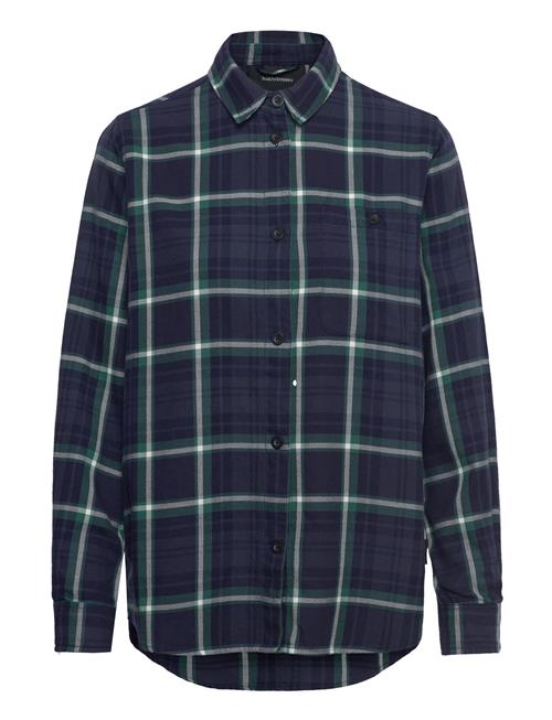 Peak Performance W Cotton Flannel Shirt Peak Performance Navy