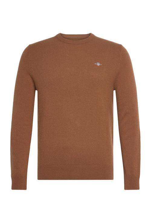 GANT Extrafine Lambswool C-Neck GANT Brown