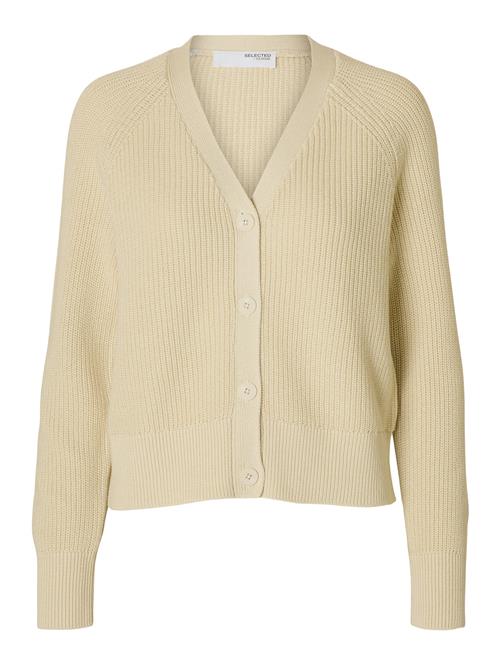 Selected Femme Slfbirla Ls Knit Short Cardigan Selected Femme Cream