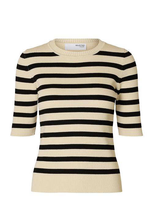 Selected Femme Slfmali 2/4 Knit O-Neck Selected Femme Cream