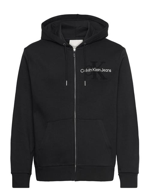 Calvin Klein Jeans Ls Mono Archive Fleece Fz Hoodie Calvin Klein Jeans Black