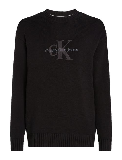 Calvin Klein Jeans Chenille Monologo Sweater Calvin Klein Jeans Black