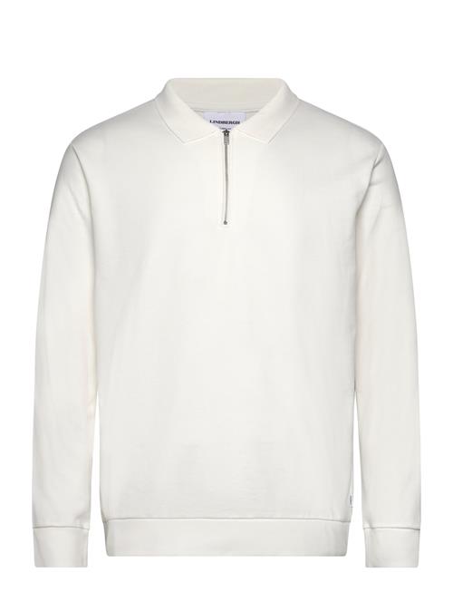 Lindbergh Jersey Pique W Zip L/S Lindbergh White