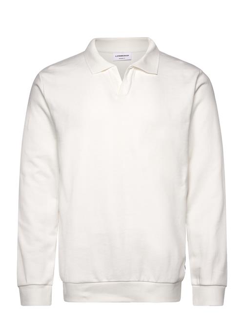 Jersey Split Neck W. Collar L/ Lindbergh White