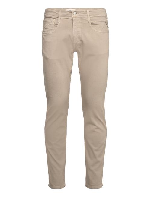 Anbass Trousers Slim Replay Beige