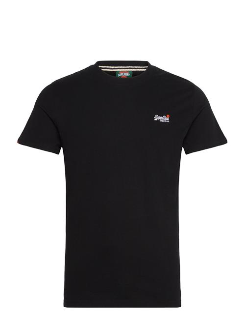 Superdry Essential Contrast Emb Tee Superdry Black