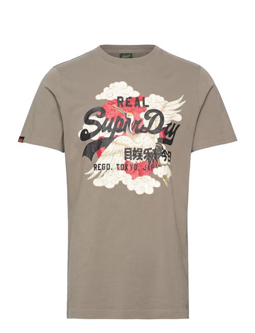 Superdry Vl Tokyo Relaxed Tee Superdry Beige