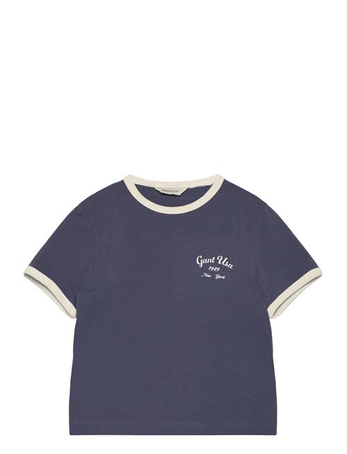 GANT Script Logo Slim Top GANT Navy