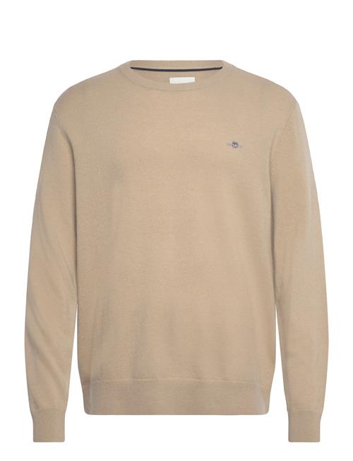 GANT Extrafine Lambswool C-Neck A/S GANT Beige