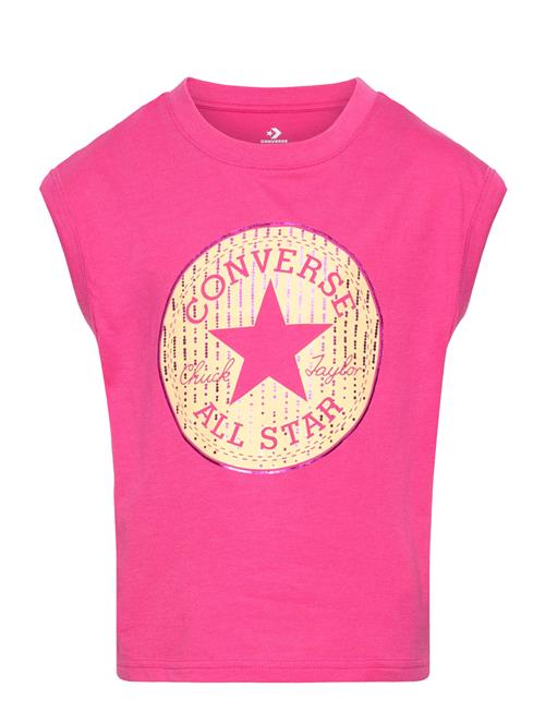 Converse Kt-S/S Knit Top Converse Pink