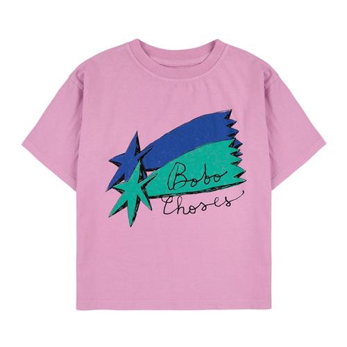 Bobo Choses Shooting Stars Kortærmet T-Shirt Fuchsia | Lyserød | 8-9 years