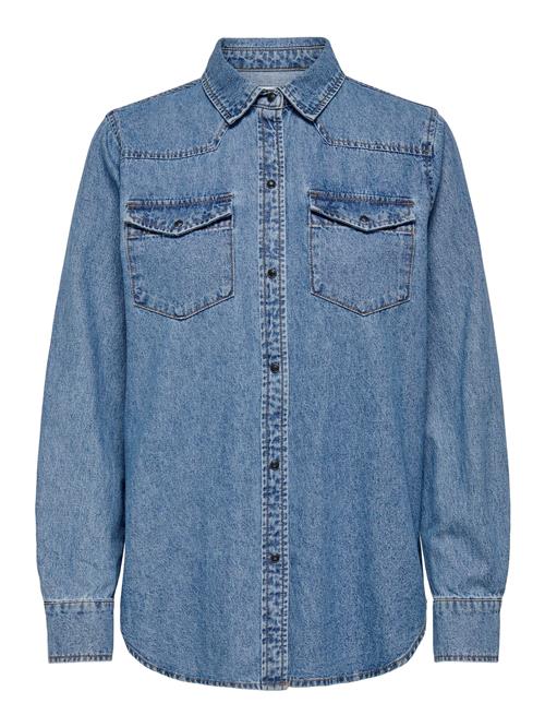 ONLY Overgangsjakke 'PEONY'  navy / blue denim / kastaniebrun / gul