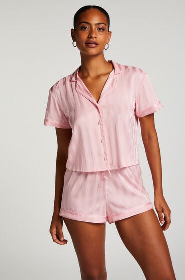 Hunkemöller Pyjamasshorts Satin pink