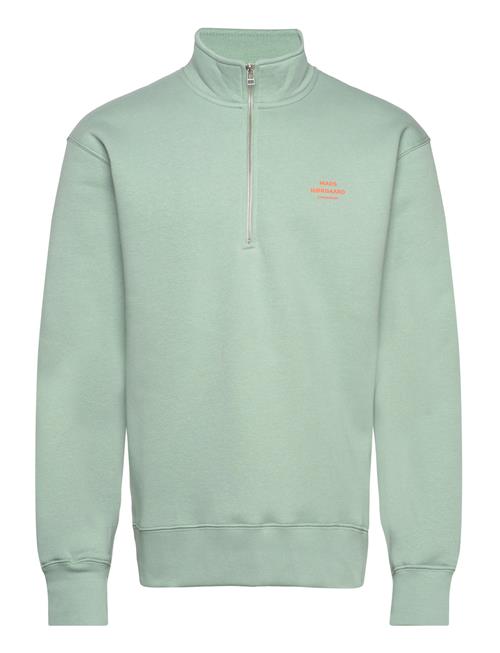 Standard Half Zip Logo Sweat Mads Nørgaard Green